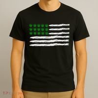 Weed American Flag T-Shirt thumb 3