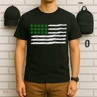 Weed American Flag T-Shirt thumb 6