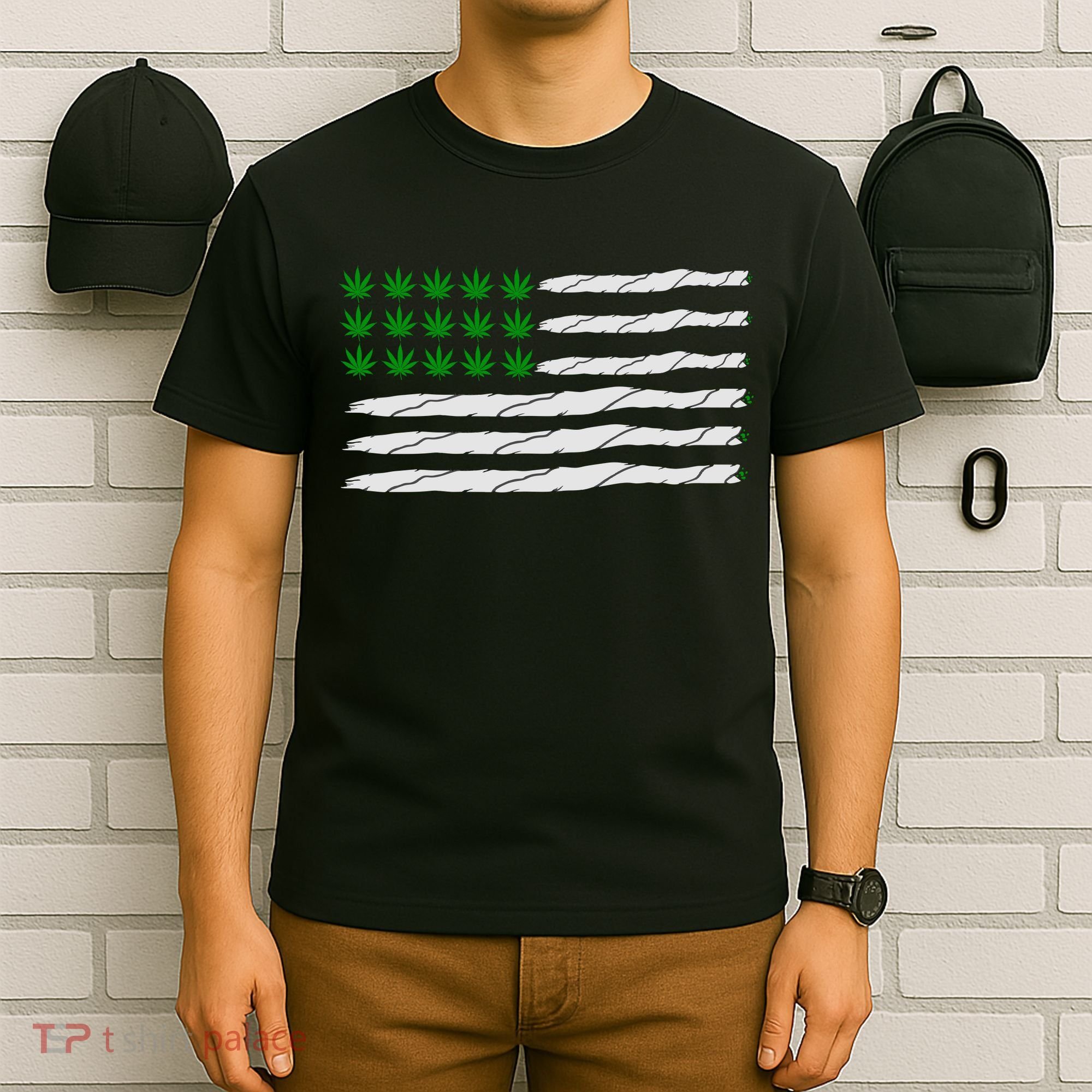Weed American Flag T-Shirt
