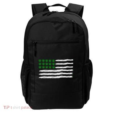 Weed American Flag Backpack