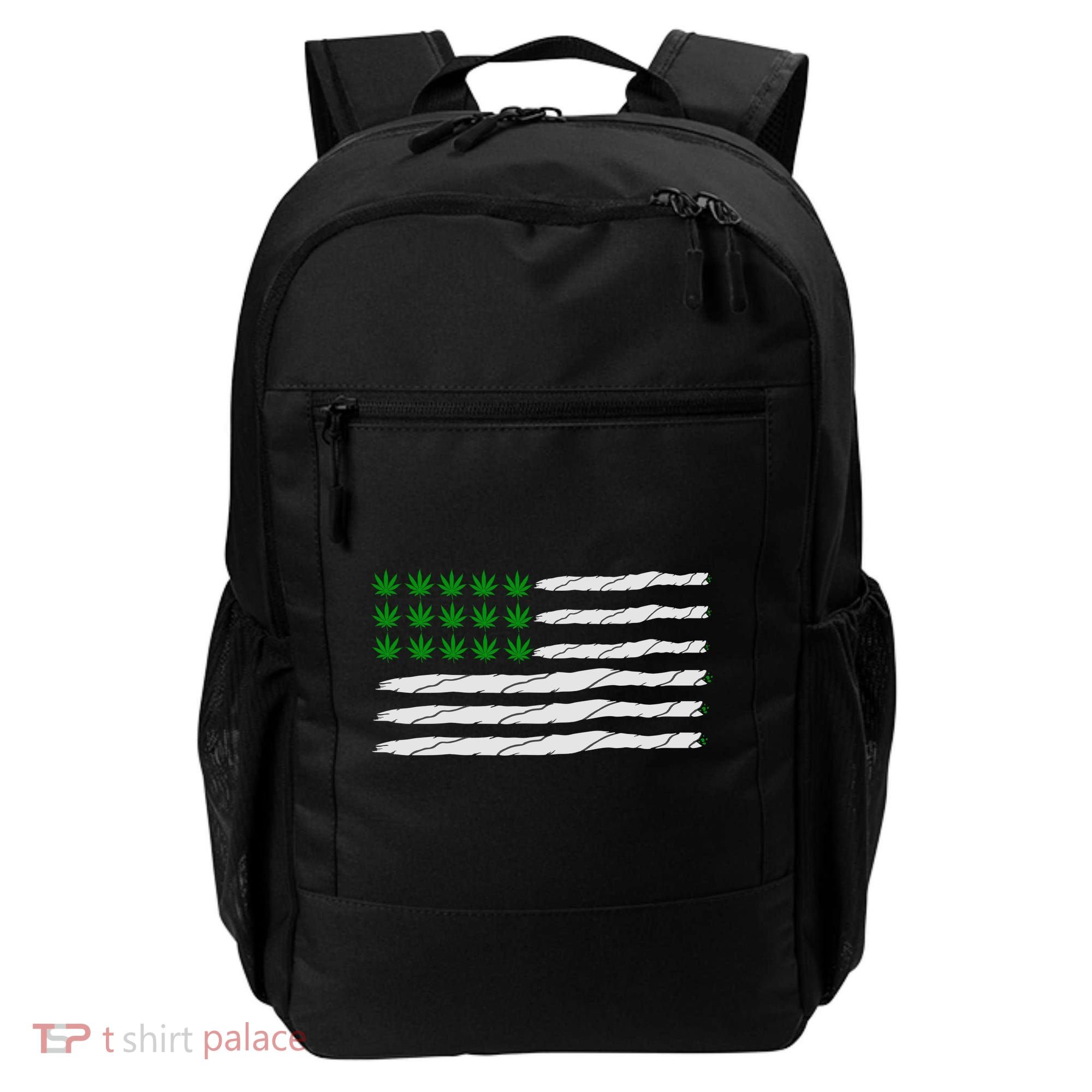 Weed American Flag Backpack