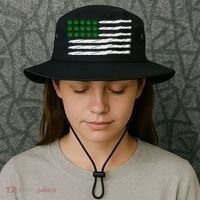 Weed American Flag Bucket Hat thumb 3