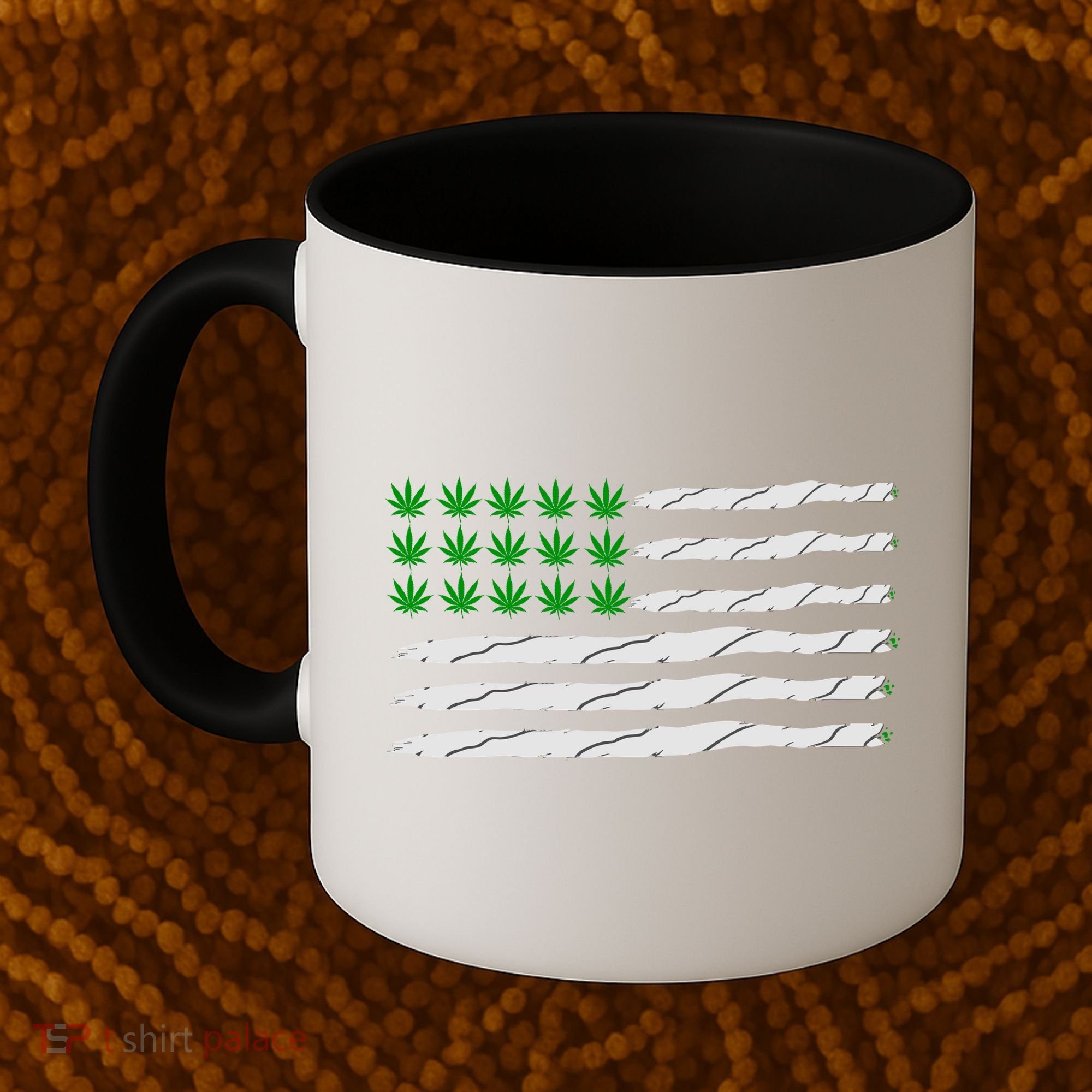 Weed American Flag Coffee Mug