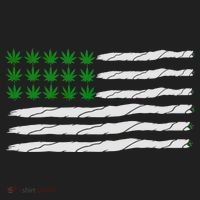 Weed American Flag Beanie thumb 2