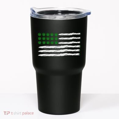 Weed American Flag Tumbler