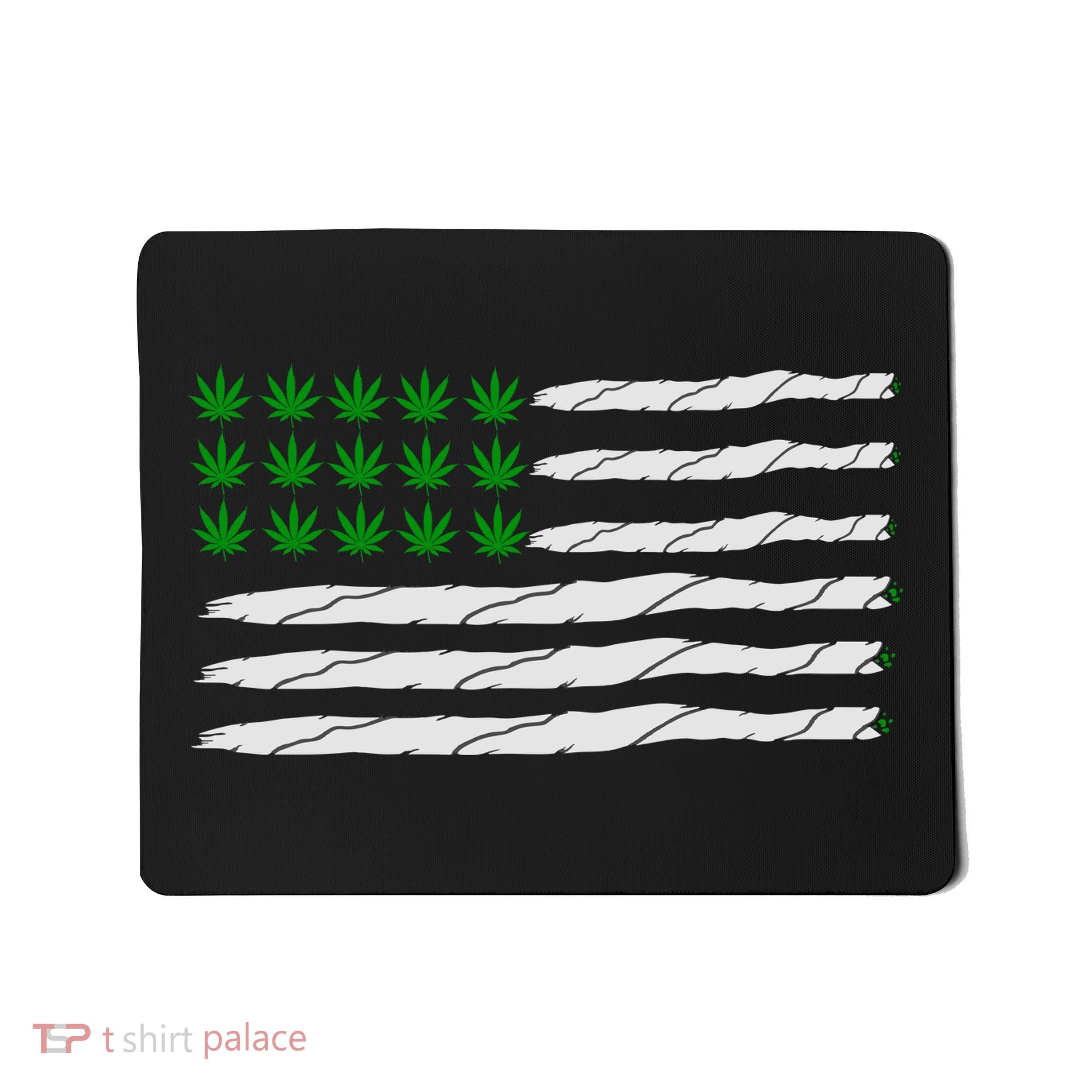Weed American Flag Mousepad
