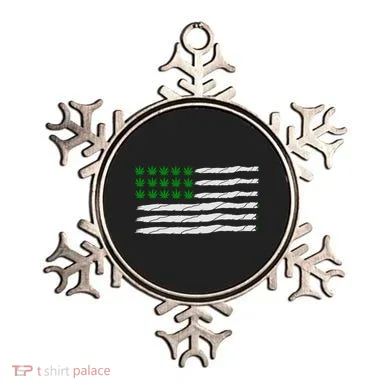 Weed American Flag Ornament
