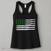Weed American Flag Women's Tank Top thumb 3