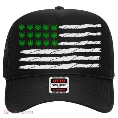 Weed American Flag Hat