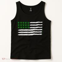 Weed American Flag Tank Top thumb 2