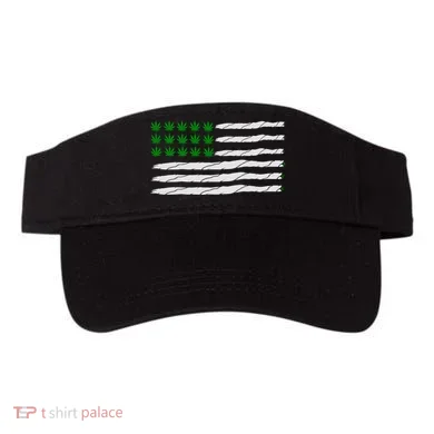 Weed American Flag Visor