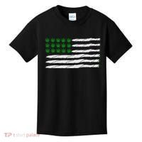 Weed American Flag Kids T-Shirt thumb 0