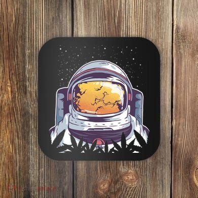 Weed Astronaut Coaster