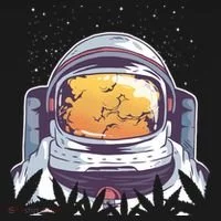 Weed Astronaut Mousepad thumb 1