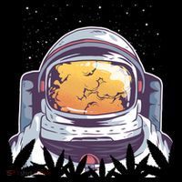 Weed Astronaut Ornament thumb 1