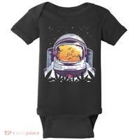 Weed Astronaut Baby Bodysuit thumb 0