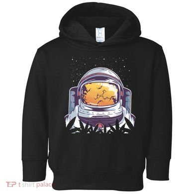 Weed Astronaut Toddler Hoodie