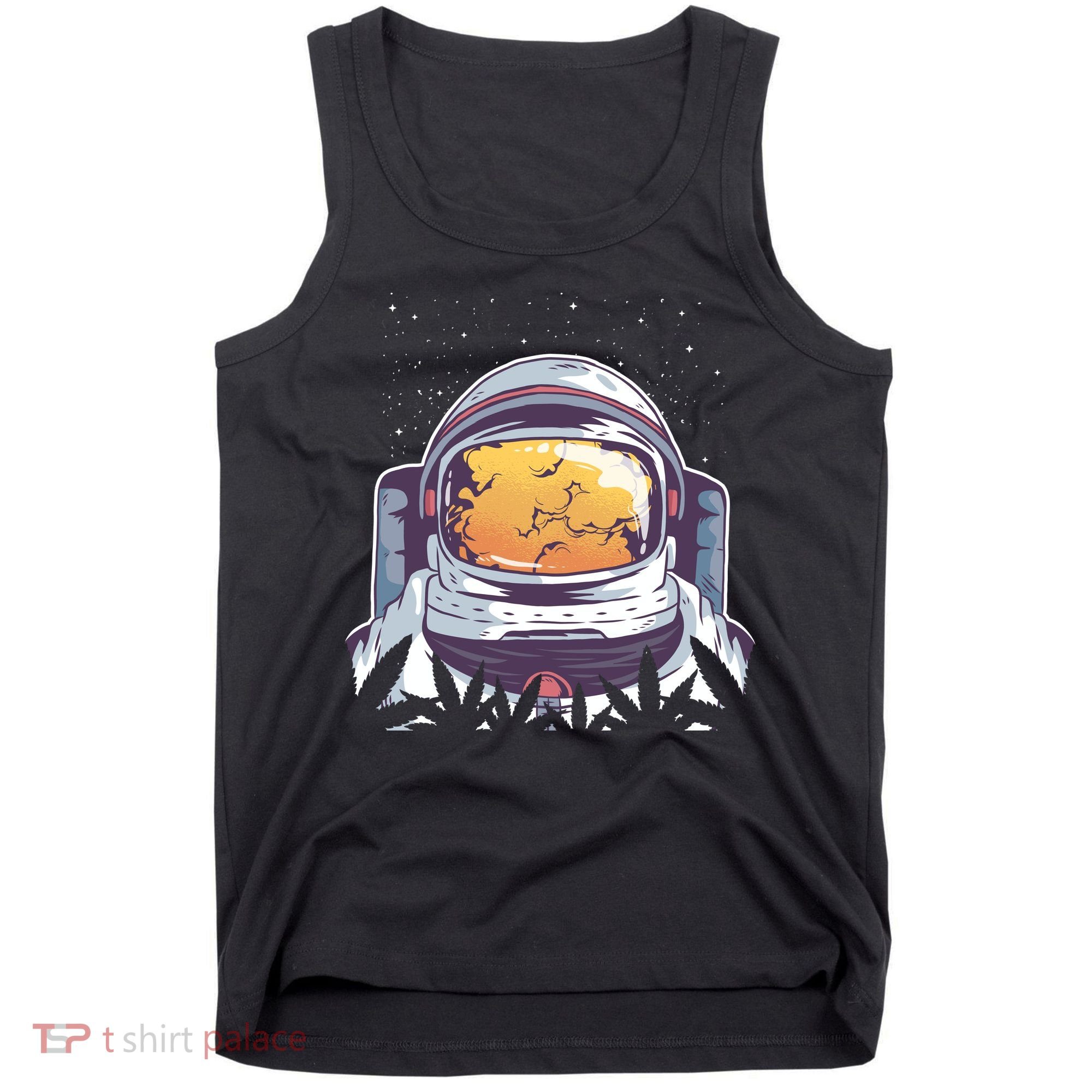 Weed Astronaut Tank Top