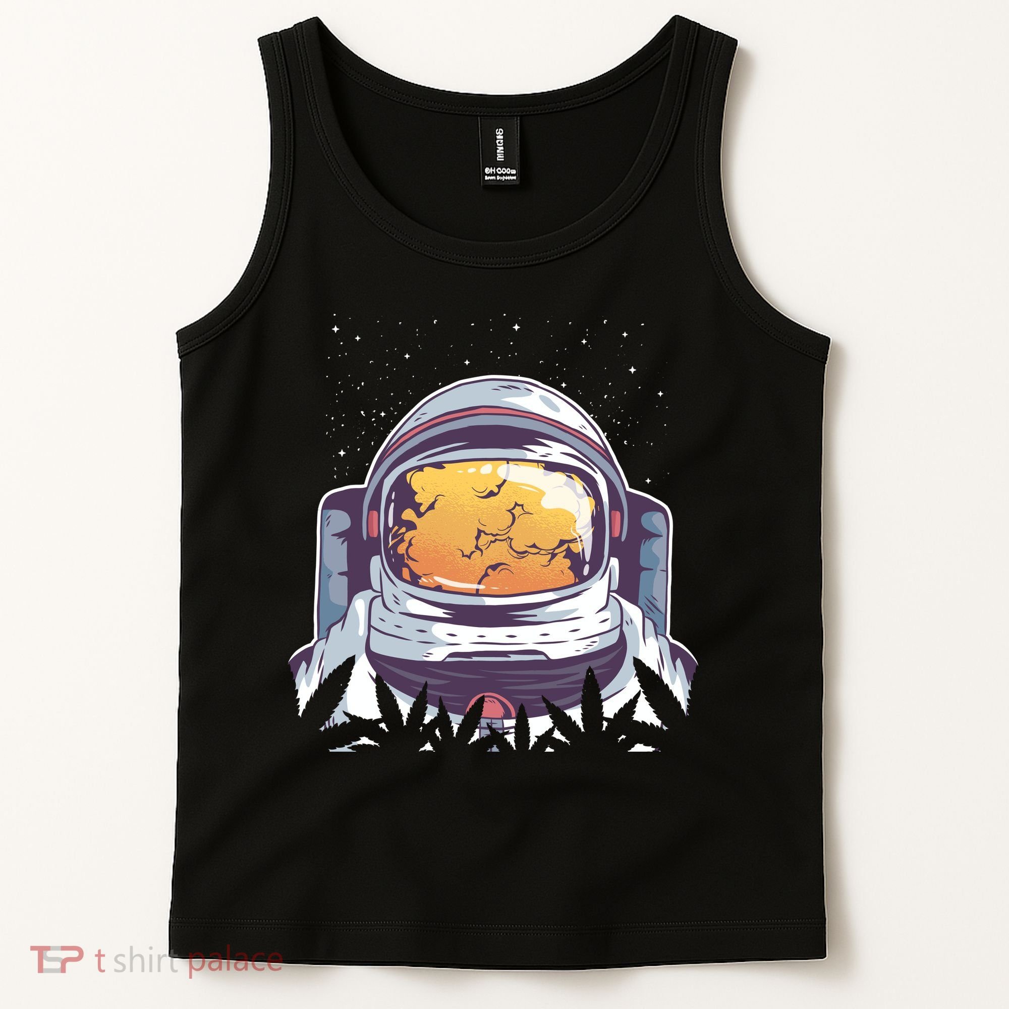 Weed Astronaut Tank Top