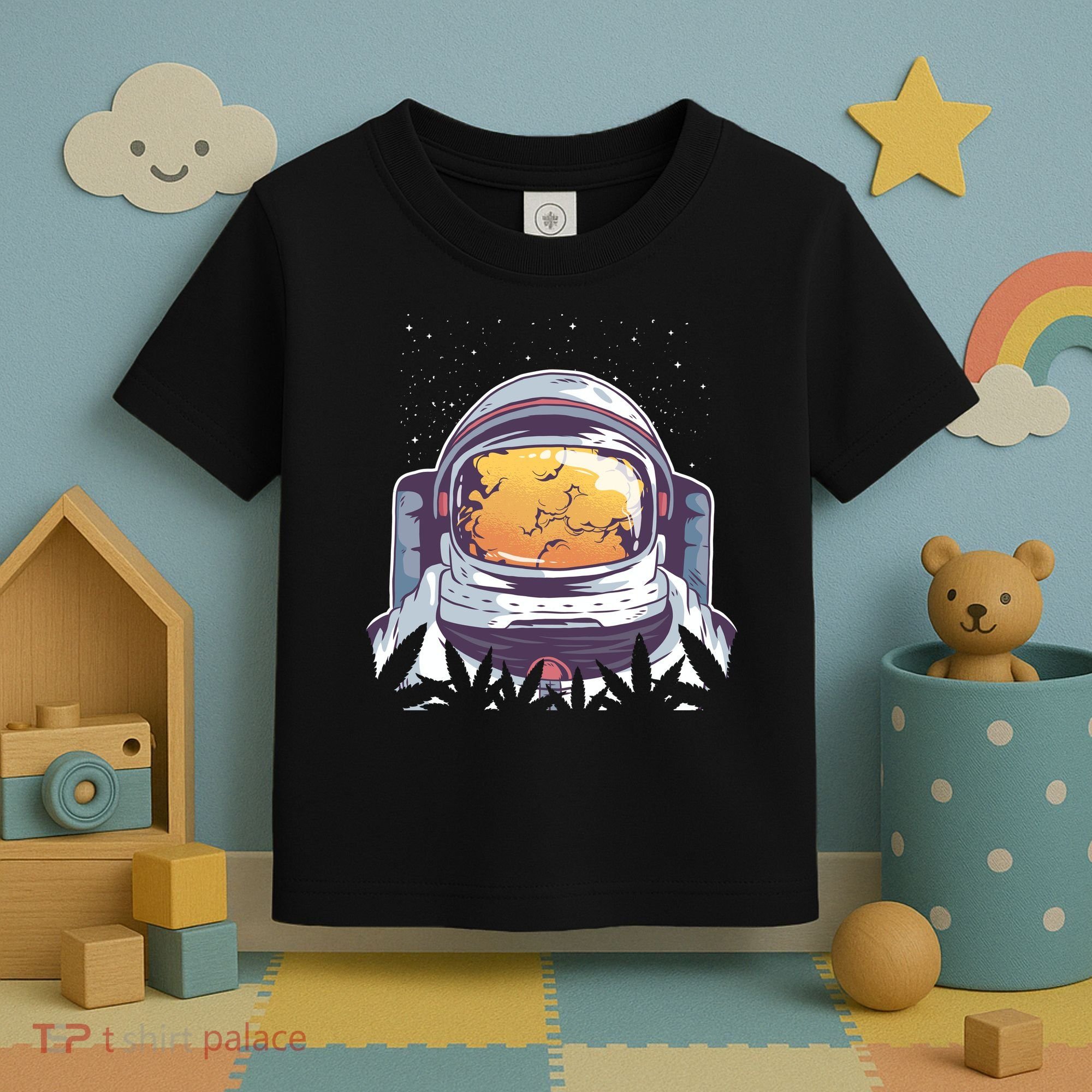 Weed Astronaut Toddler T-Shirt