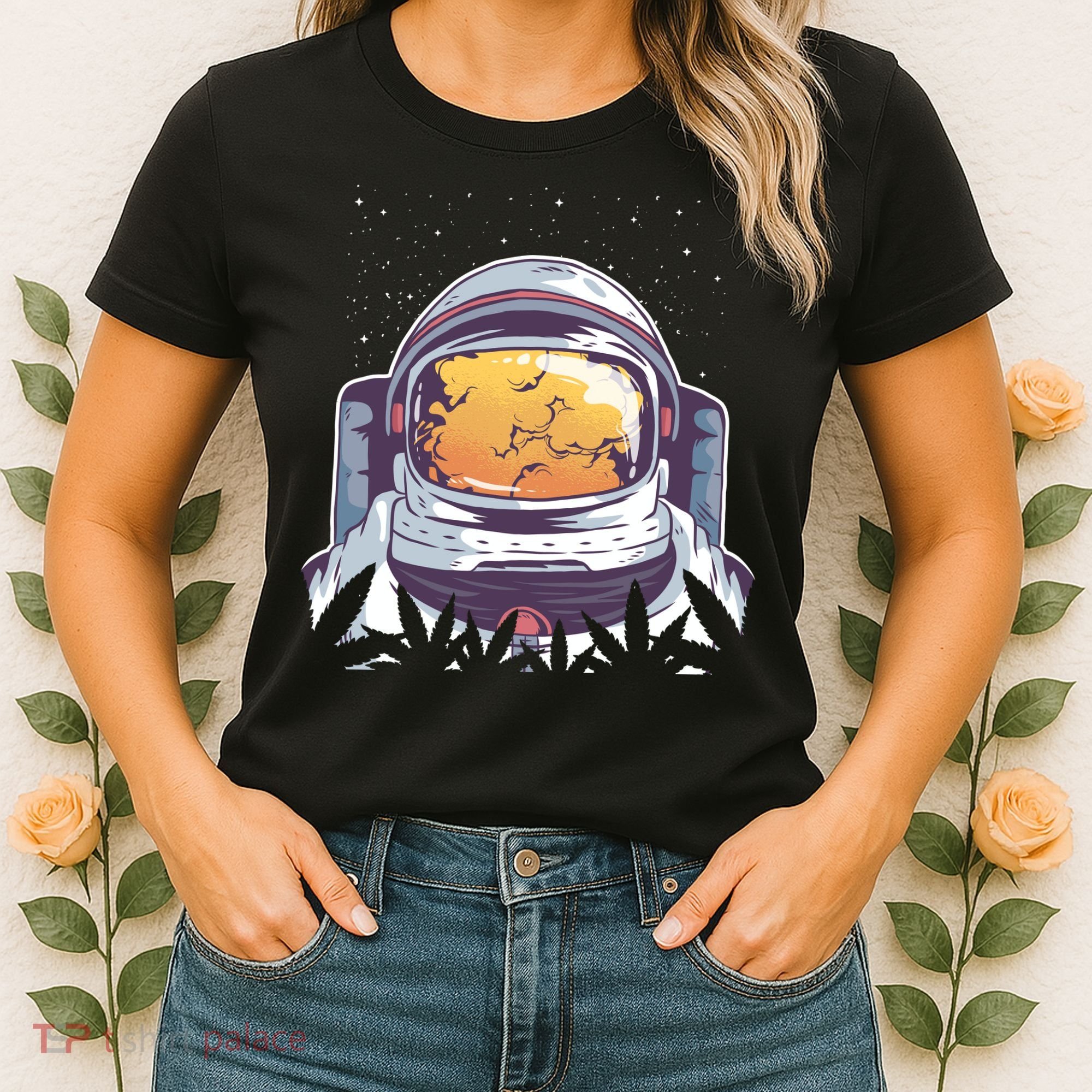 Weed Astronaut Women's T-Shirt