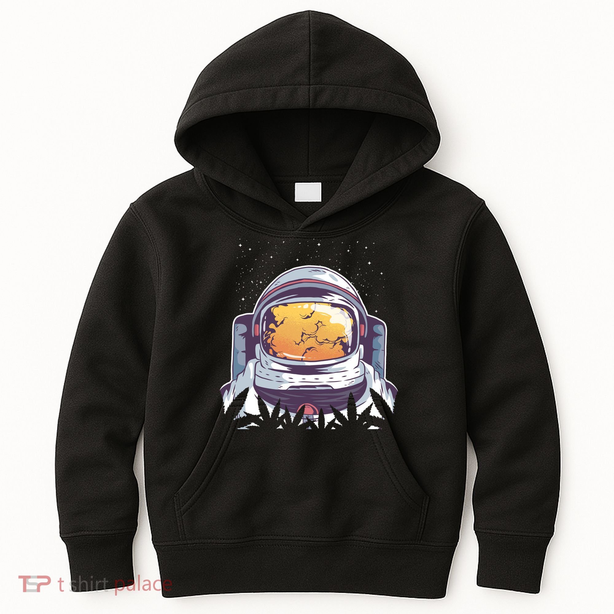 Weed Astronaut Kids Hoodie