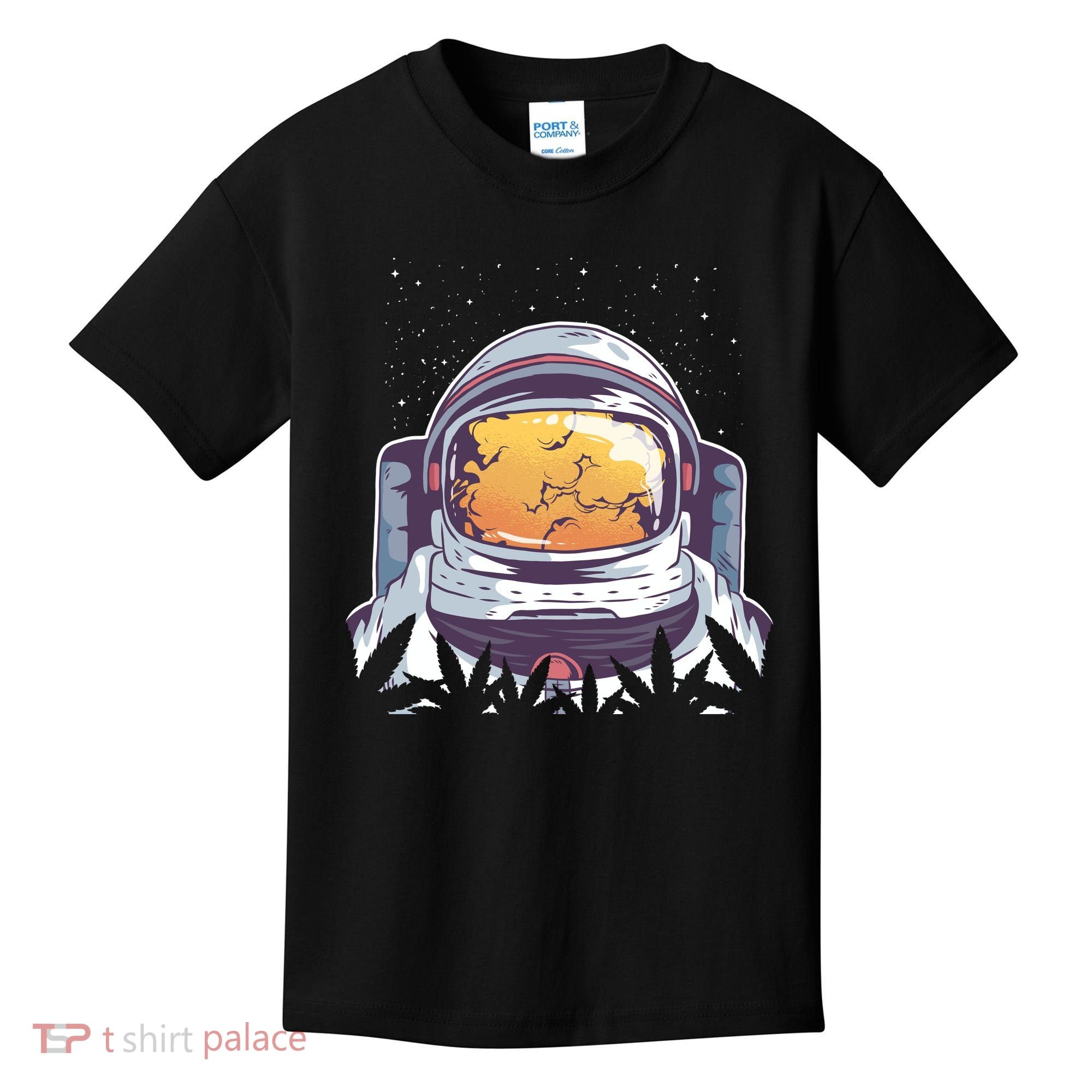 Weed Astronaut Kids T-Shirt