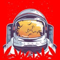 Weed Astronaut Santa Hat thumb 1