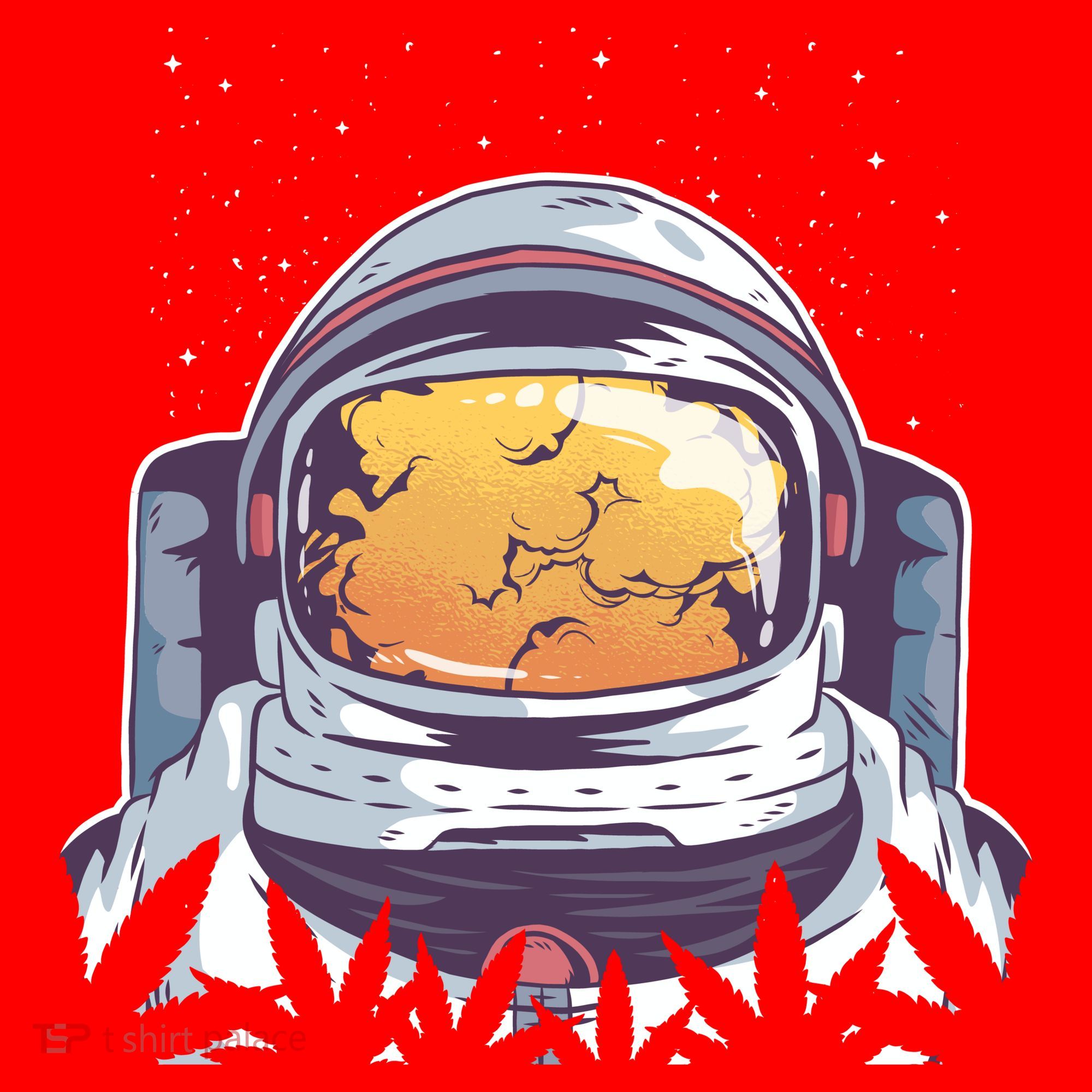 Weed Astronaut Santa Hat