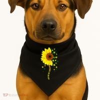 Weed Flower You Are My Sunshine USA-Made Doggie Bandana thumb 1
