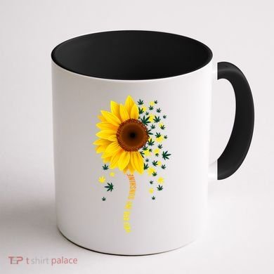 Weed Flower You Are My Sunshine Coffee Mug back