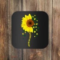 Weed Flower You Are My Sunshine Coaster thumb 0