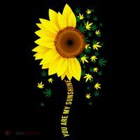 Weed Flower You Are My Sunshine Women's Hoodie thumb 2