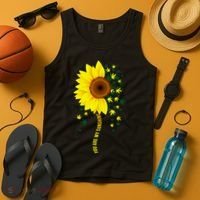 Weed Flower You Are My Sunshine Tank Top thumb 4