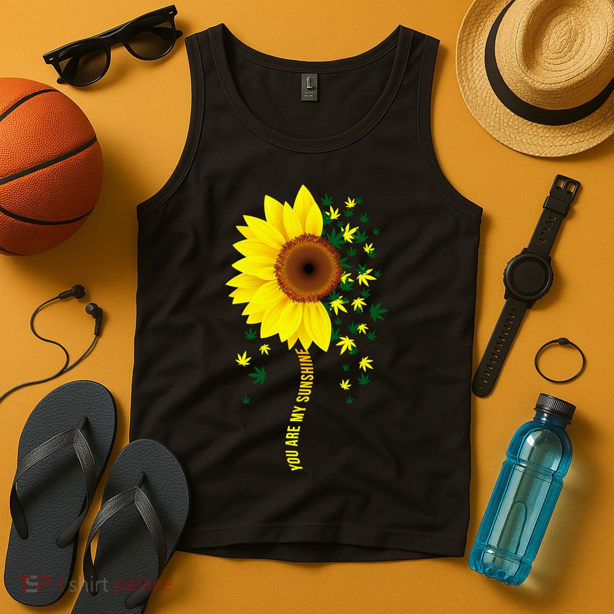 Weed Flower You Are My Sunshine Tank Top