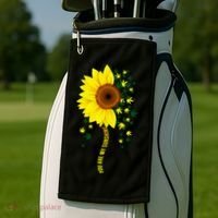 Weed Flower You Are My Sunshine Golf Towel thumb 2