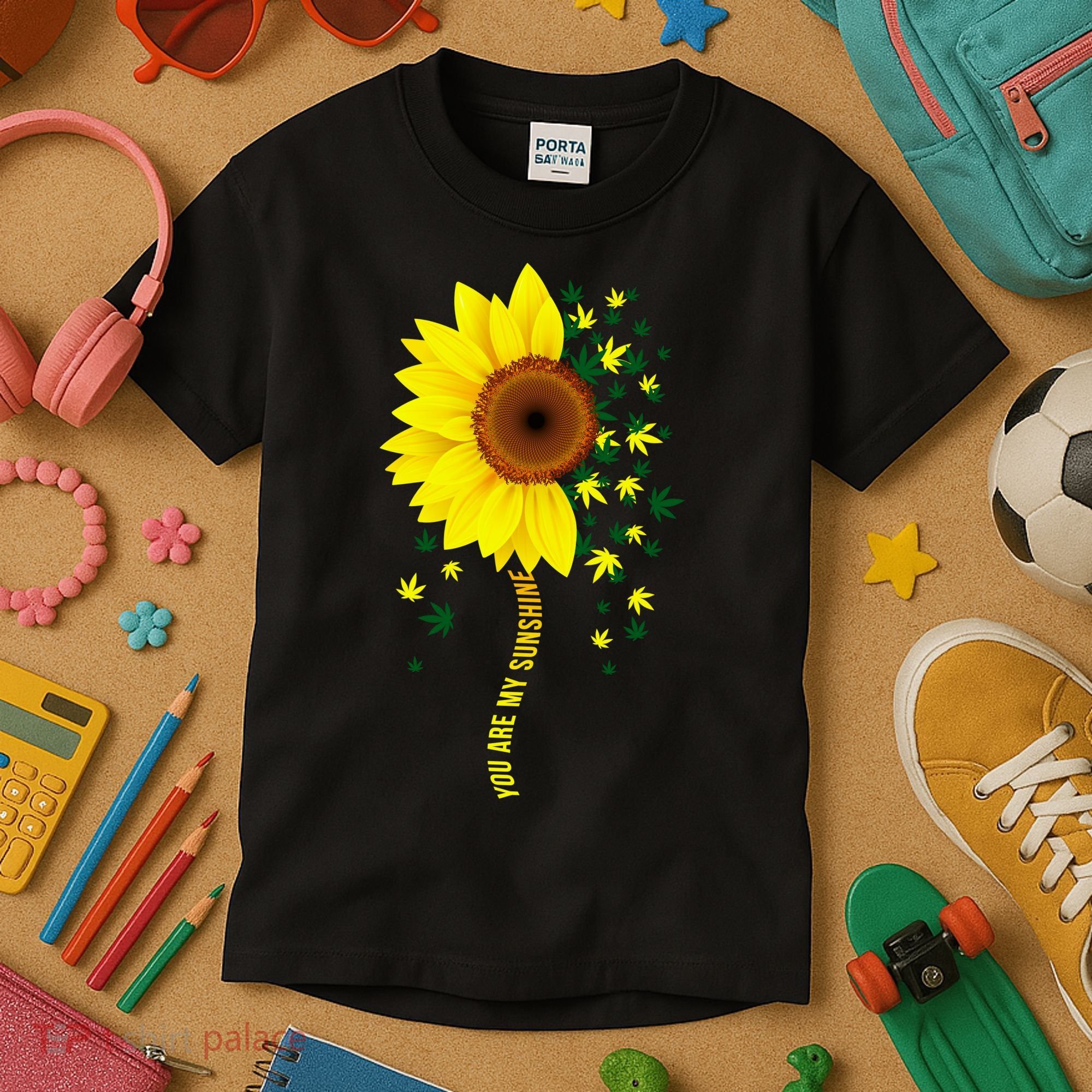 Weed Flower You Are My Sunshine Kids T-Shirt