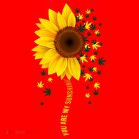 Weed Flower You Are My Sunshine Santa Hat thumb 1