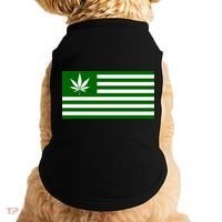 Weed Green America Flag Doggie Tank thumb 0
