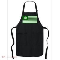Weed Green America Flag Apron thumb 0