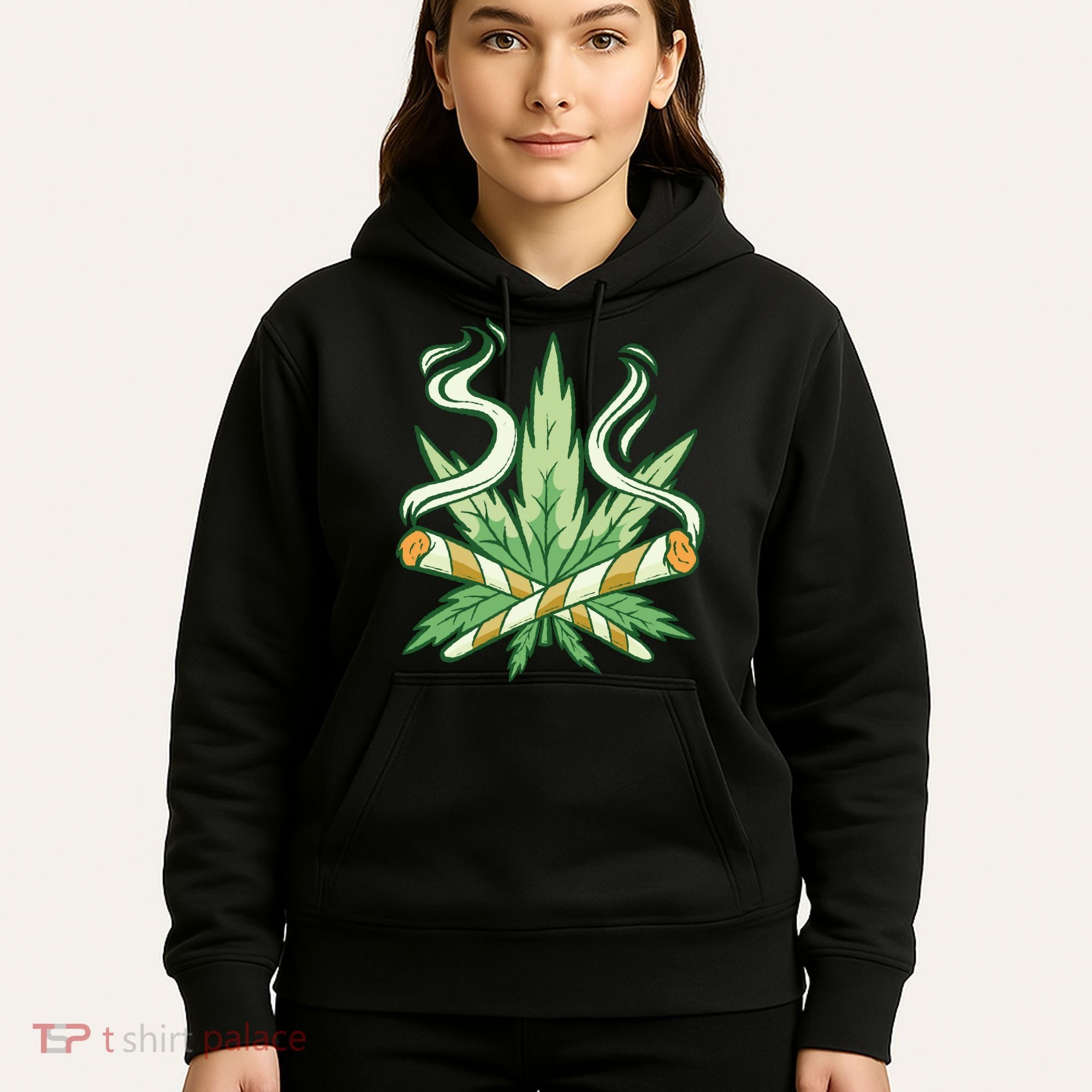 Weed Joint Cross Hoodie