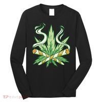Weed Joint Cross Long Sleeve Shirt thumb 0