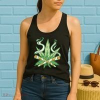 Weed Joint Cross Women's Tank Top thumb 2
