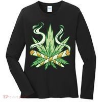 Weed Joint Cross Women's Long Sleeve Shirt thumb 0