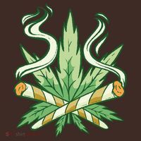 Weed Joint Cross Beanie thumb 2