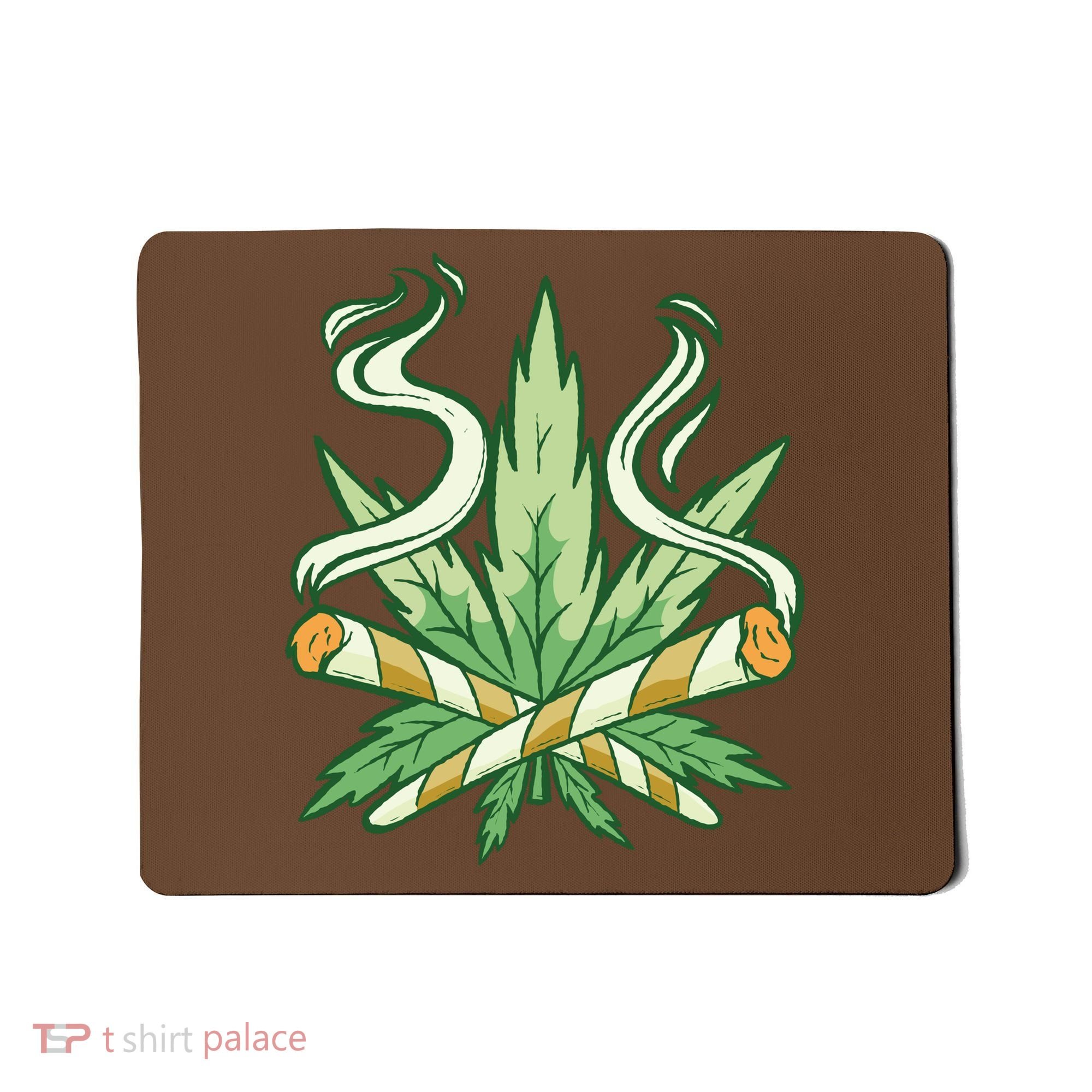 Weed Joint Cross Mousepad