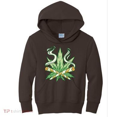 Weed Joint Cross Kids Hoodie