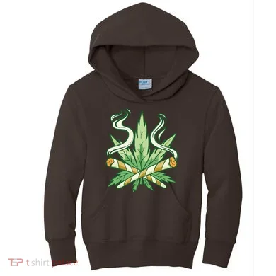 Weed Joint Cross Kids Hoodie