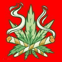 Weed Joint Cross Santa Hat thumb 1