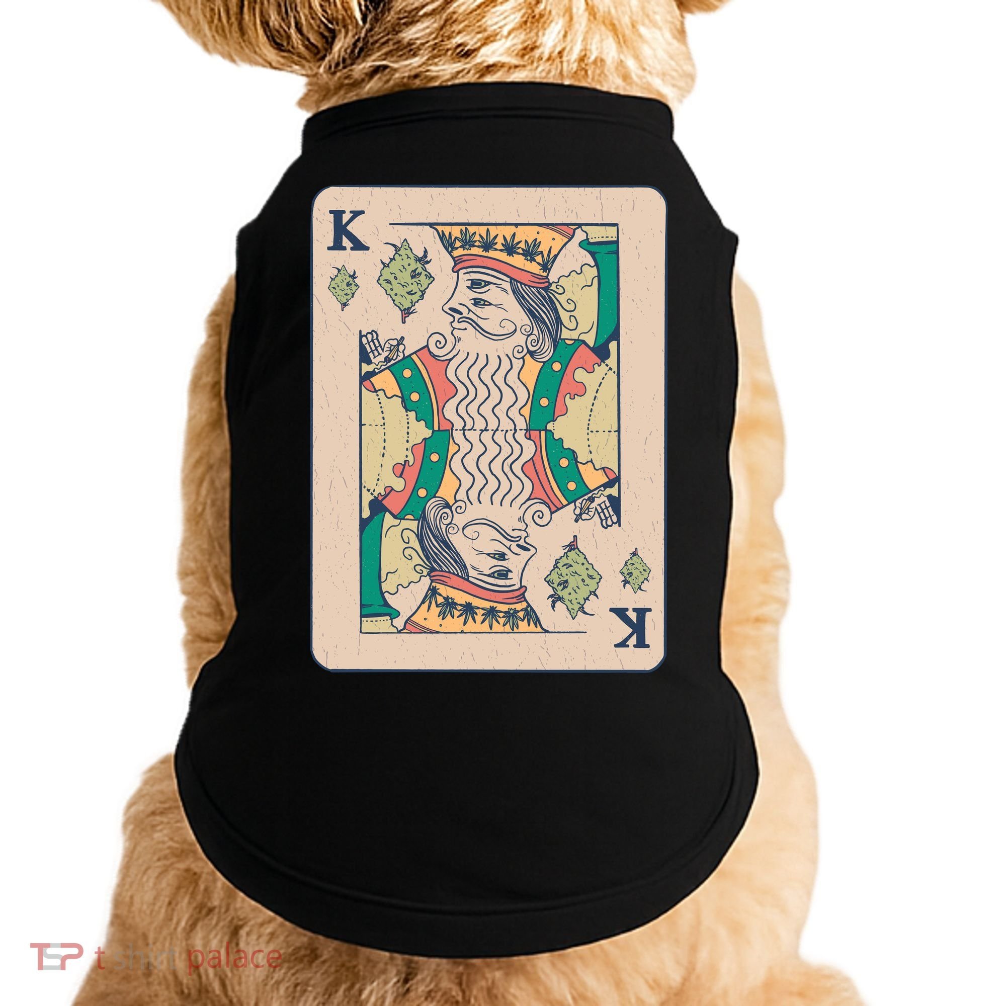 Weed King Poker Card Doggie Tank